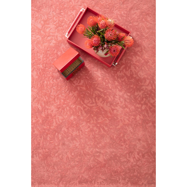 CompanyC Crackle Wool Red Rug Wayfair